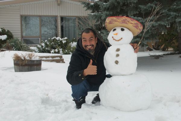 My husband was able to visit Canada for one month - he experienced the cold, a white Christmas, built his first snowman, met many of my friends and family and most importantly, was their for the birth of our daughter.